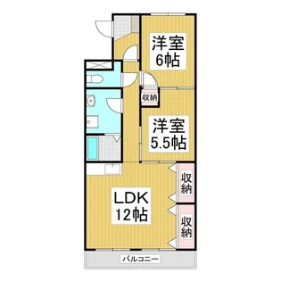 ルミナス【201号室】の間取り