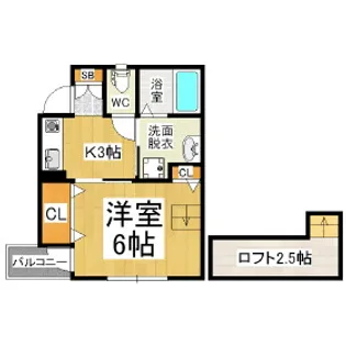 ユーイン上土【2階】の間取り