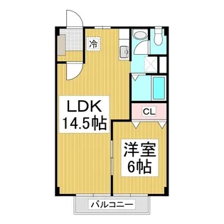 パティオ五月【2階】の間取り
