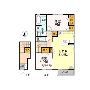 セジュールSHOWMEI【2階】の間取り