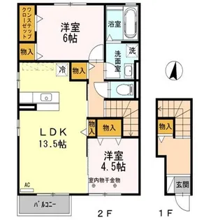 セジュールSHOWMEI【2階】の間取り