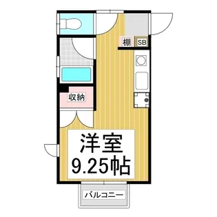 経塚ハイツ【201号室】の間取り
