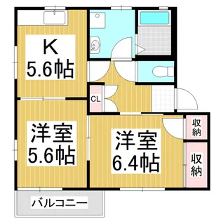 ダイヤモンドディアスmizuya D【1階】の間取り