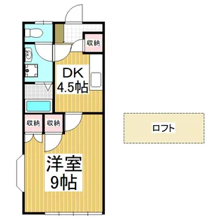 メゾン ザ フォーク【A号室】の間取り