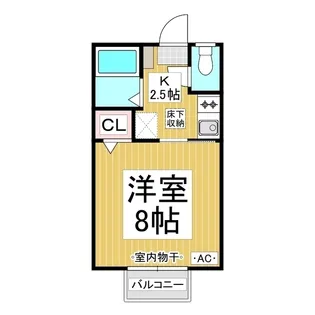 コスモタウン三輪 A【1階】の間取り