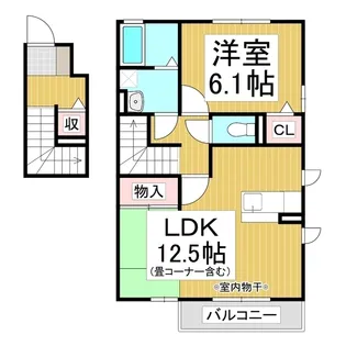 グランコートⅡ【2階】の間取り