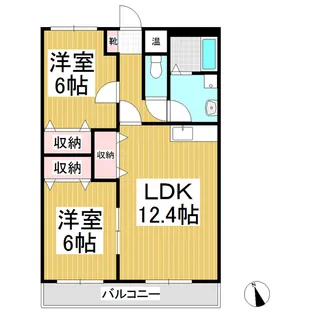 ガーデンハイム【303号室】の間取り