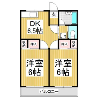 RESIDENCE SAKOHⅢ【206号室】の間取り