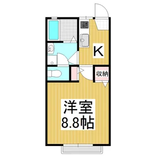 パインコート高宮北Ⅱ【1階】の間取り