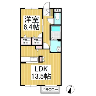 エスペランサ篠ノ井【103号室】の間取り