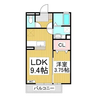 BRICK HOUSE【1階】の間取り