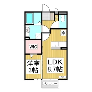 セレーノ稲田【1階】の間取り