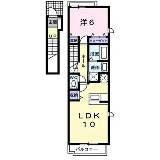 フラッツ・オーク【2階】の間取り