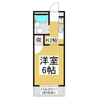 ホワイトピア【201号室】の間取り