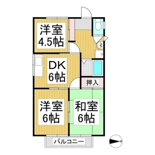 アーバンさち【103号室】の間取り