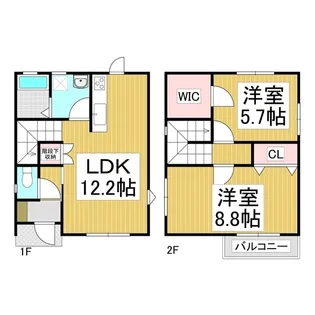 長野県須坂市塩川【一戸建】の間取り