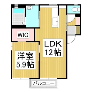 パークヒル B【1階】の間取り
