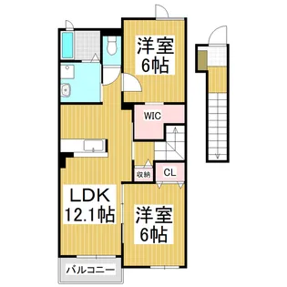クラールハイムⅡ【2階】の間取り