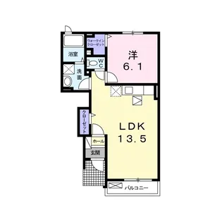カーサレーノ2【1階】の間取り