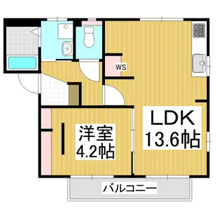 フレグランスアゼリアA【2階】の間取り