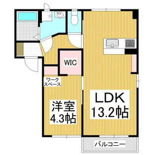 フレグランスForever E棟【1階】の間取り