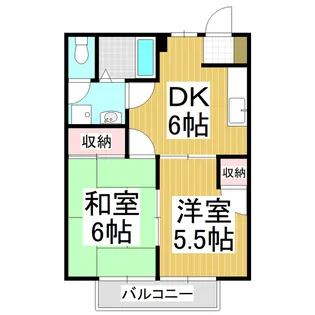 千国【102号室】の間取り