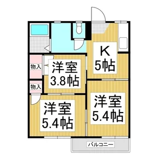 フォーブルマルナカ【1階】の間取り