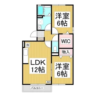 コートゆず花【301号室】の間取り