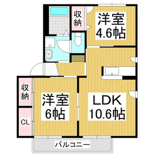 マルベリーヴィラB棟【1階】の間取り