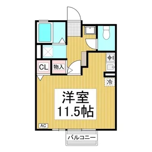 クレアール【1階】の間取り