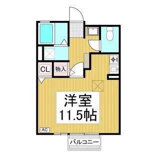 クレアール【1階】の間取り