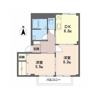 ラベンダーガーデン B【101号室】の間取り