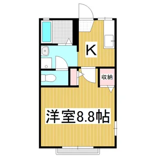 ディアスパークサイド【101号室】の間取り