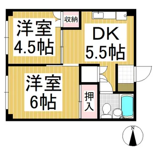 M&Kハイツ【302号室】の間取り