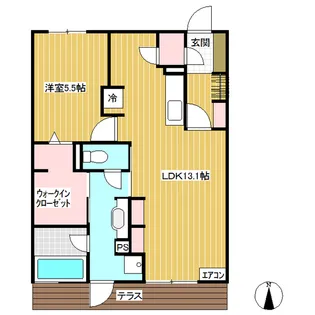 グレイスフル吉田【1階】の間取り