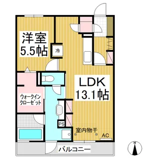 グレイスフル吉田【2階】の間取り