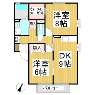 sejour遊岳【B101号室】の間取り