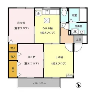 ソレアード B【102号室】の間取り