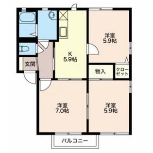 パークスクウエア【1階】の間取り