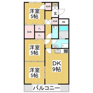 ヘスティア穂高一番館【301号室】の間取り