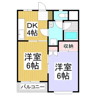 ハイツリッチ【105号室】の間取り