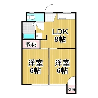 ビーンズ・N【102号室】の間取り