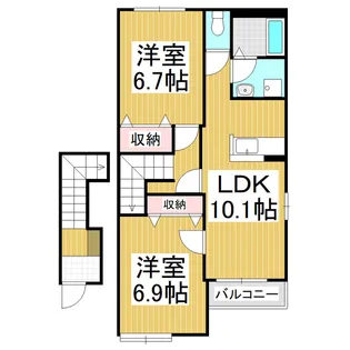 パレス・プレジール【2階】の間取り
