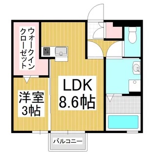 riant conge【1階】の間取り