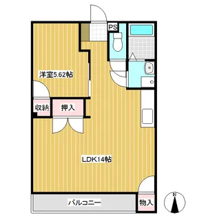 サンライズドリーム【301号室】の間取り