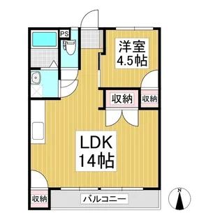 サンライズドリーム【302号室】の間取り