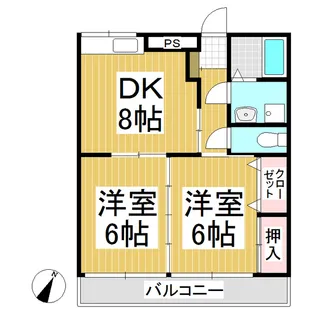 ホーリーONE【203号室】の間取り