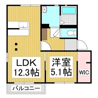 フォーレスアーサー B【202号室】の間取り