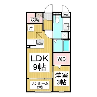 グレイスヴィラ川中島 A棟【1階】の間取り