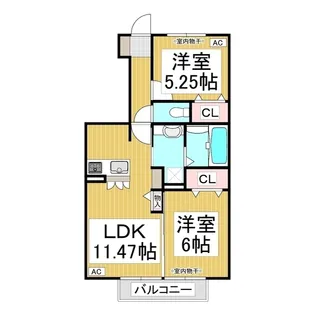 ラ・メーラ【1階】の間取り